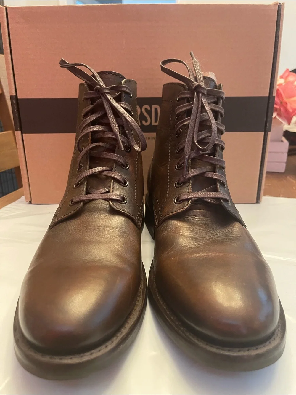 Thursday Boot Co President Black Coffee Boots Mens Size 9.5 Worn Once No Box